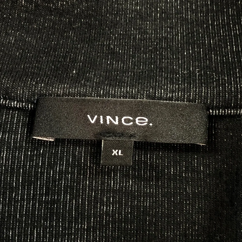 Vince Mens Sweater XL Heather Blue Long Sleeve Quarter-Zip Luxury Minimal - Picture 4 of 10